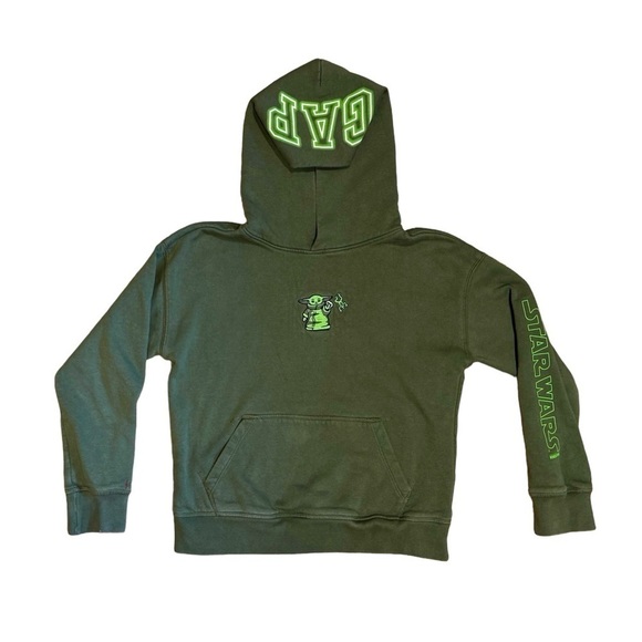 GAP Other - Gap Kids | Star Wars Mandalorian Hooded Sweatshirt Olive Green, Boys Large